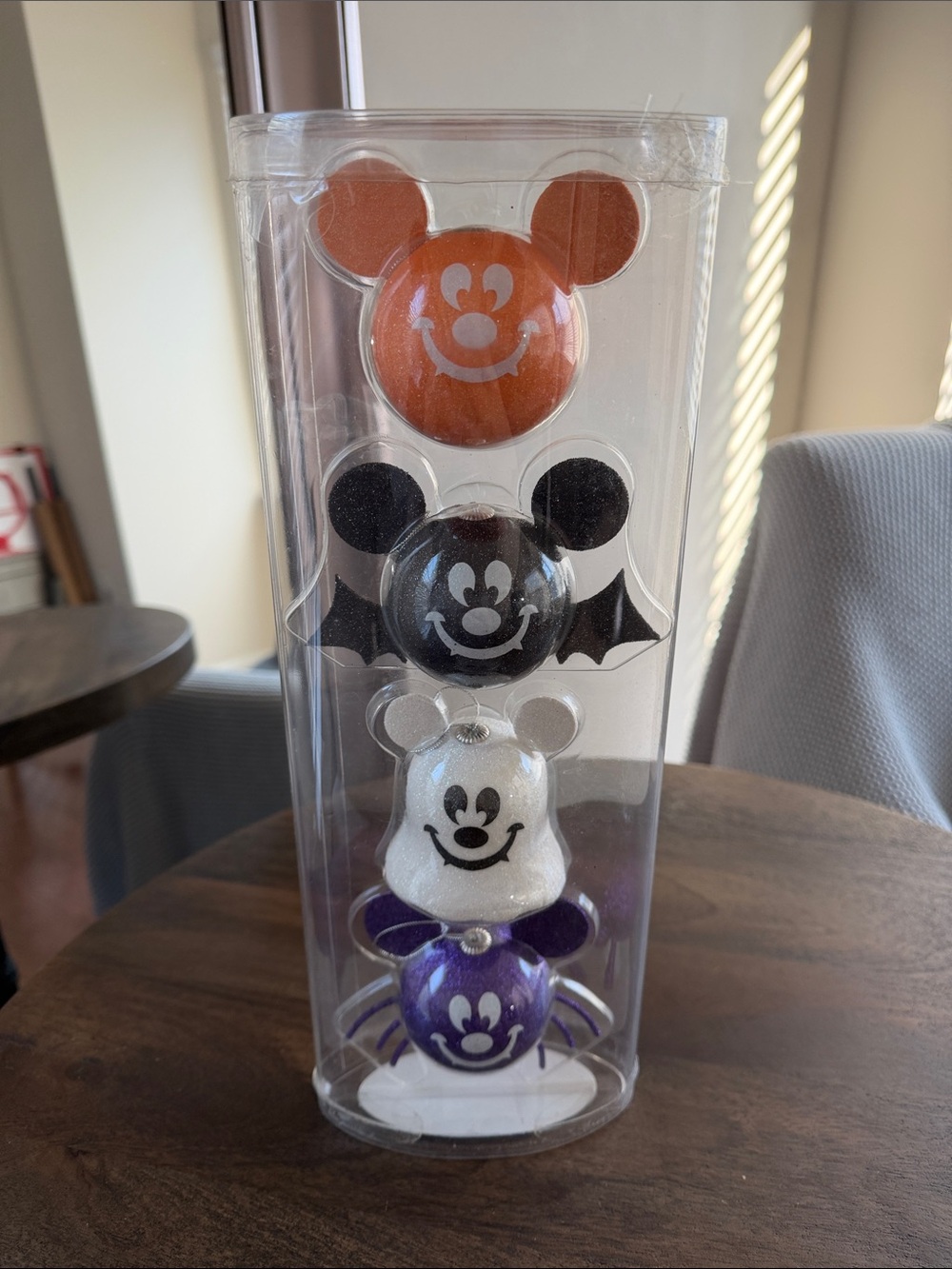 💎 Vintage RARE Disney Halloween Mickey Ornaments - Orange, Black, White, Purple